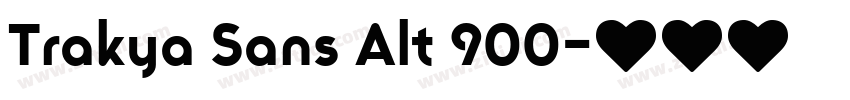 Trakya Sans Alt 900字体转换